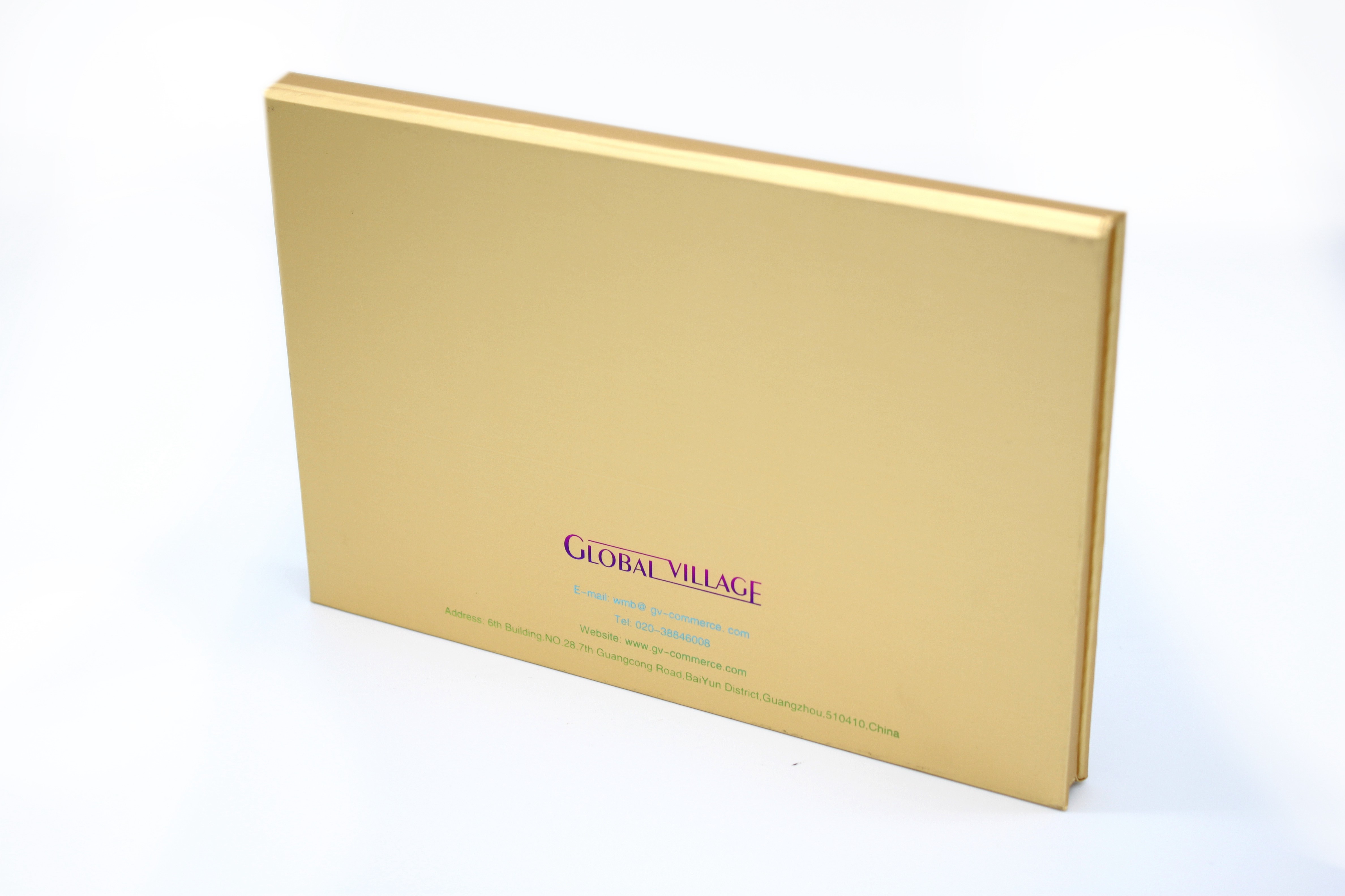 Makeup Empty Magnetic Palette Refilling Light Golden Metalized With Mirror