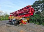 49 Meters Heavy Duty Boom Concrete Pump Truck With 3 Shafts And 5 Arm Crane Jib