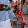 Buy cheap ODM Shatterproof Red Plastic Champagne Glasses For Trade Show from wholesalers