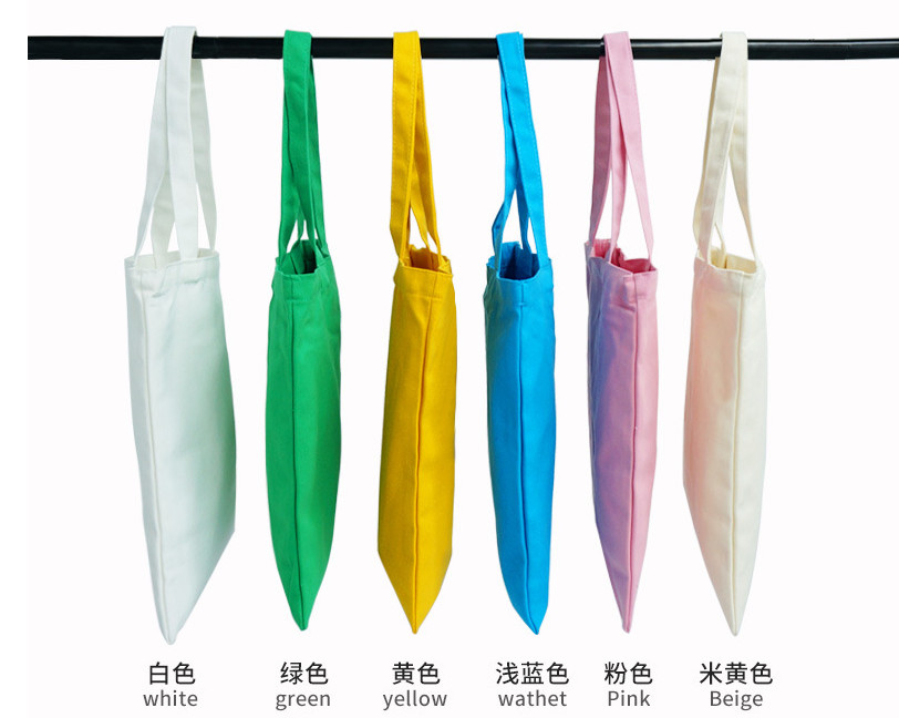 Available Low Moq Colorful Canvas Tote Bags For Grocery Shopping Diy Crafts And Gift Giving Plain