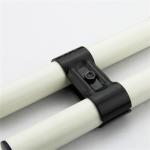 JYJ 25 Double Metal Pipe Joints Set 2.5mm Thick Chrome Plated