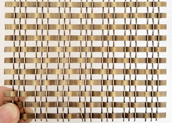 Buy cheap Stainless Steel Architectural Antique Brass Lock Crimp Wire Mesh For Cabinets from wholesalers
