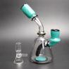Buy cheap Clear And Green Glass Beaker Bongs Male Joint , Glass Bowl Pipe Oil Rigs from wholesalers