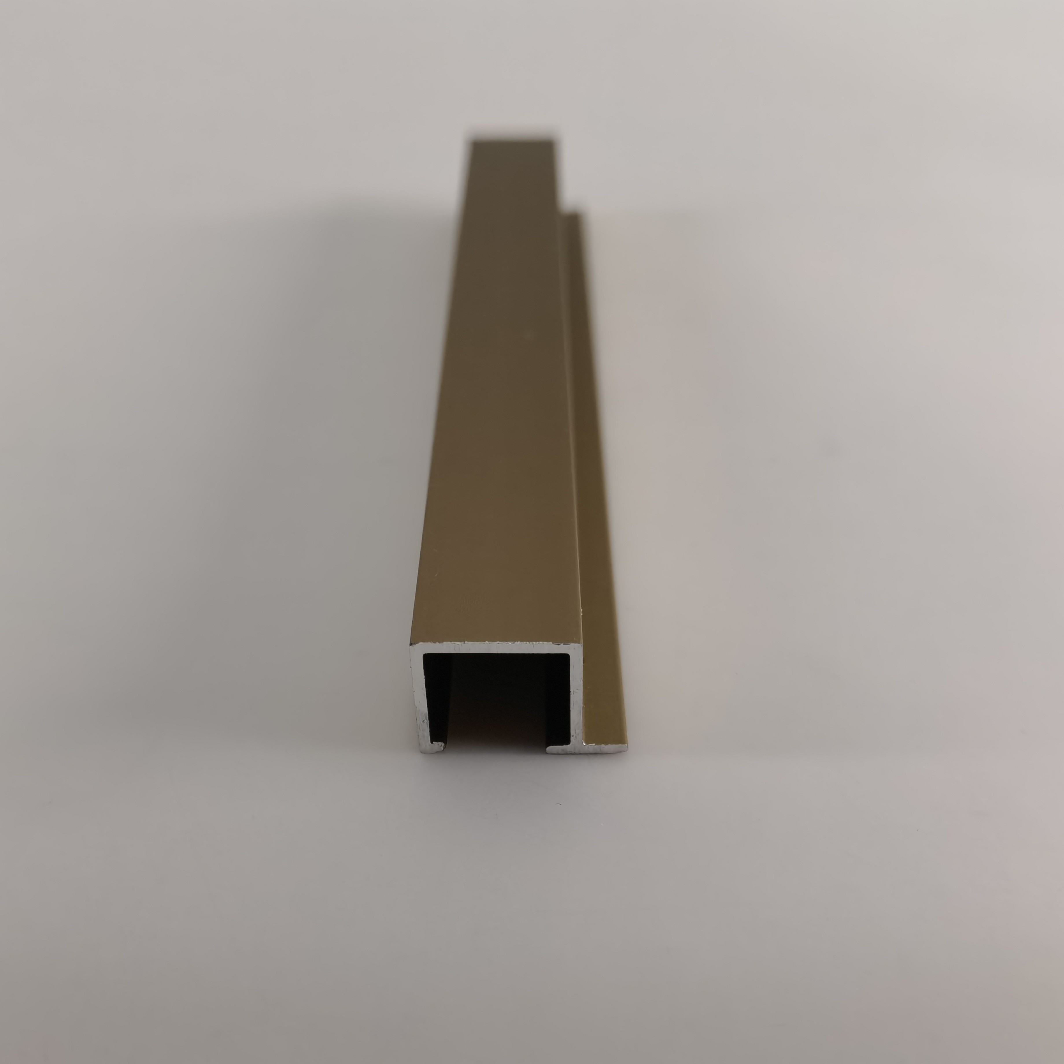 High Hardness Aluminium Profile Cover For Glass Doors Rectangle Shape