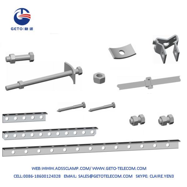 Buy cheap Hot Dip Galvanized Cross-Arm Angle Bar 1090 X 40 X 40mm With 15 Holes from wholesalers