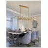 Buy cheap Rectangle Kitchen Chandelier for Living room Dining Room Luxury Crystal Candles ceiling hanging lights(WH-CY-188) from wholesalers
