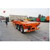 Buy cheap Tri Axle ISO 40ft Truck Semi Trailers 50T Shipping Container Trailer from wholesalers