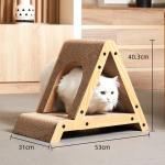 Running Climbing Cat Corrugated Scratcher Triangle Cardboard Cat Scratcher