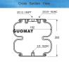Buy cheap Double Convoluted Industrial Suspension Air Springs Dual 1/2-14NPT Ports Air Lift 58352 from wholesalers