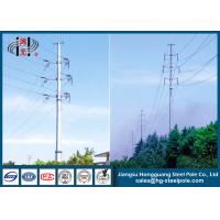 Buy cheap 110KV Tubular Steel Transmission Poles Certificated High Strength product