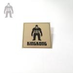 Brush Effect Print Black Metal Name Plates For Handbags KingKong Customised