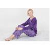 Buy cheap Fashionable Violet Womens Pyjama Sets Long Sleeve Top Australian Design from wholesalers
