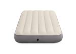 Comfortable Flocked Air Mattress , Blue Double Flock Airbed With Pump