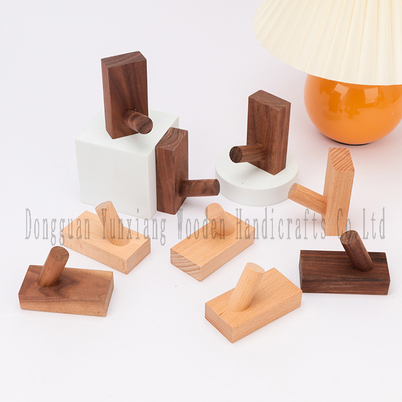 Wood Natural Wall Mounted Rustic Decorative Coat Hook for Hanging Coat Clothes Hat Bag Purse and Towel