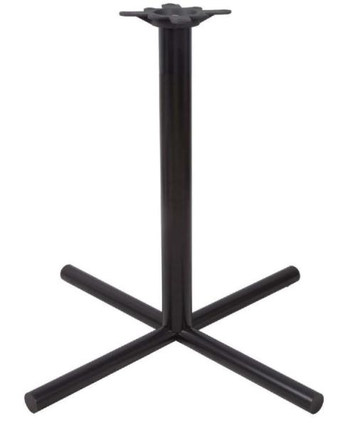 Buy cheap Restaurant Dining Table Legs Round Metal Bar Table Base Black / Brown Colour from wholesalers