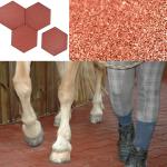 Wear-Resistant Hexagon Rubber Bricks Rubber Tiles Outdoor Interlocking Rubber