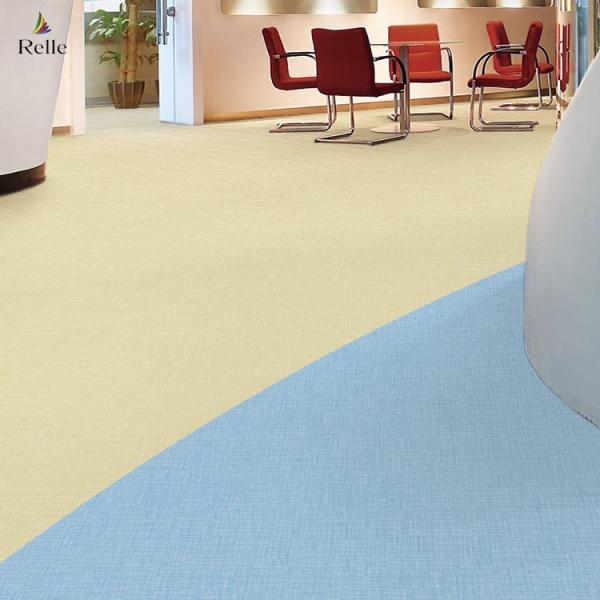 Buy cheap Yellow Heterogeneous Flooring Carpet Vinyl Floor Sheet Roll 2000mm Width from wholesalers