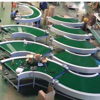 Buy cheap 90 Degree Flat Belt Assembly Line Roller Conveyors Strong Load Capacity product