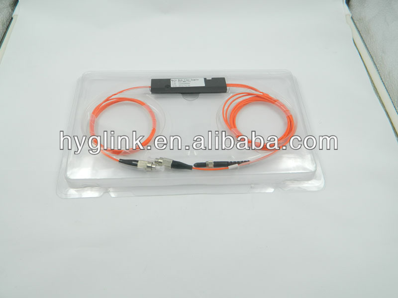 Fiber Optic Ftth 1x2 Multimode PLC Splitter With Connector