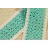 Buy cheap Voluminous Decorative Cloth Tape , Ethnic Aqua Cotton Twill Tape Braid Webbing from wholesalers