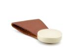 Zinc Alloy / Leather Drawer Pull Handles , Imitation Leather Wardrobe Door