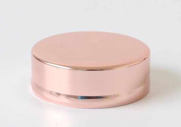 Buy cheap 55mm Reusable Regular Mouth Jar Lids Embossed Logo Rose Gold Color from wholesalers