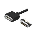 4 Pin Magnetic Connector Cable Right Angle Male And Female Magnetic Connector 5V