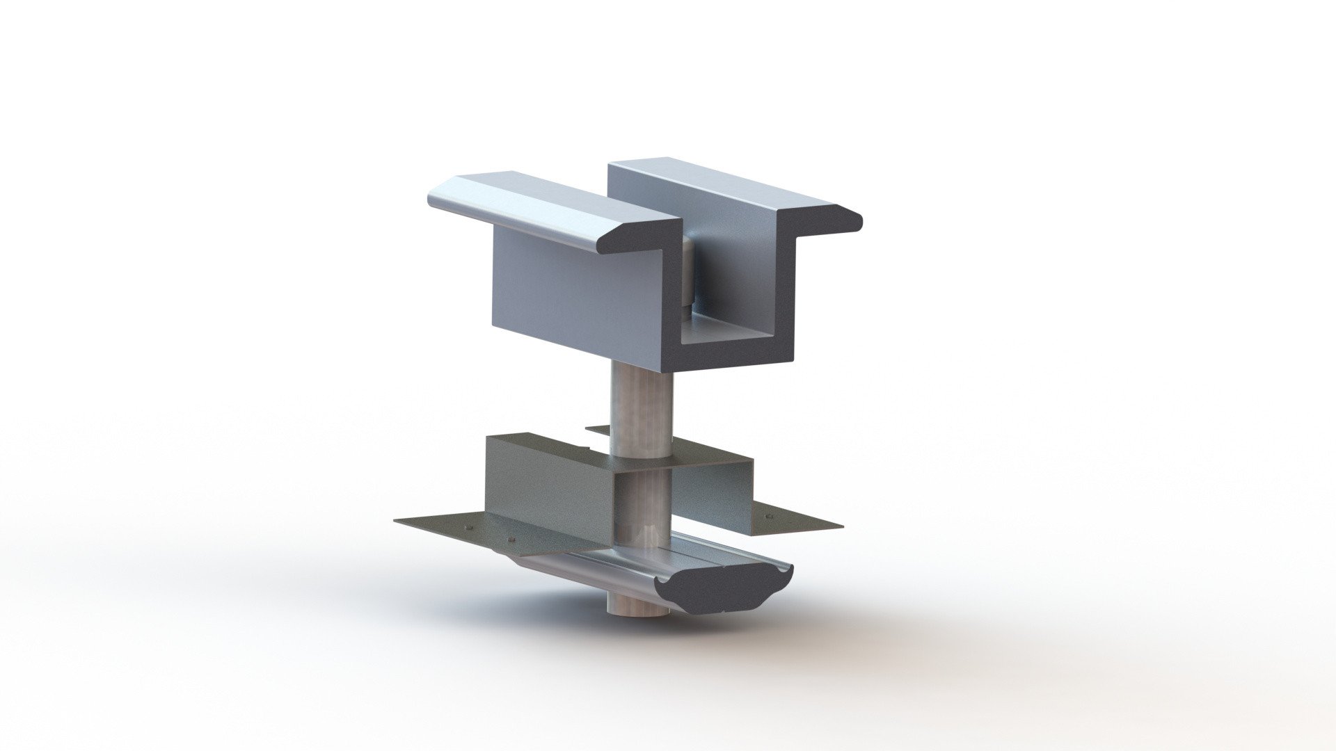 AL6005 Anodized Aluminium Solar Mounting Structure 45 Degree Ground System