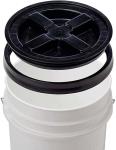 Bucket With Gamma Seal Lid, HDPE, Red Food Grade BPA Free 5 Gallon Bucket Pail