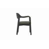 Buy cheap Luxury Dining Room Armchairs Leather Upholstered Wood Dining Arm Chair OEM from wholesalers