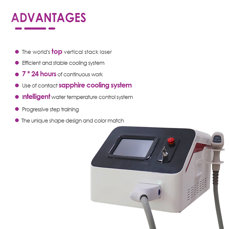 Portable Painless Laser Hair Remover Skin Rejuvenation Permanent Portable Ice Hair Removal 808 nm Diode Laser Machine Price
