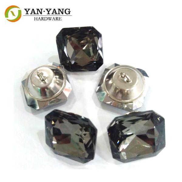 Buy cheap chinese factory wholesale diamond glass sofa button crystal buttons from wholesalers