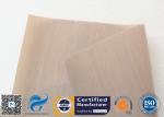FDA Approved Beige PTFE Coated Fiberglass Fabric For BBQ Grill Mat