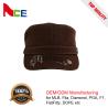 Buy cheap Outdoor Embroidered Cadet Hat , Military Street Cap Black Color 56-60cm from wholesalers