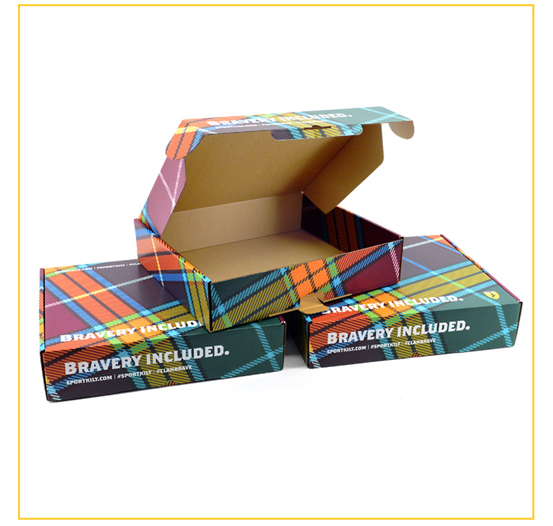 Stable Cardboard Corrugated Gift Box For Shipping Shoes Stackable