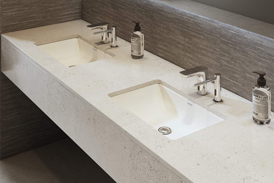 Sensor Mixer Tap Restaurant Toilet Chrome Faucet Mall Hotel Washroom Water Mixers AC/DC 220V