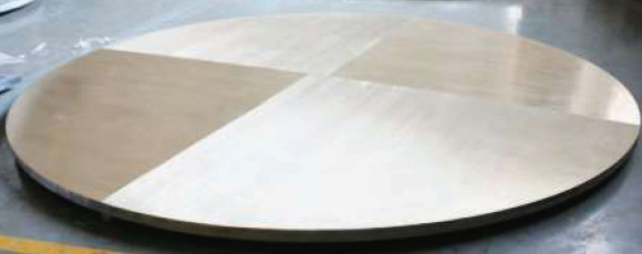 Explosive Welding Clad Tube Sheet 3.5mm SB265 Gr.1 And SA516 Gr.70N For Heat Exchanger