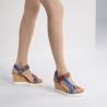 Buy cheap Woven Straps 8cm Womens Wedge Heeled Shoes Towering Jute Platform from wholesalers