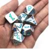 Buy cheap High Temperature Blue Gold Luxury Metal Hand Polished Multipurpose Small Poker Dice from wholesalers