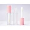 Buy cheap Transparent Frost Cosmetic Tube 4.5 ml Round Private Label Lip Gloss Tube With Large Brush from wholesalers
