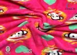 Red Stretch Velvet Fabric By The Yard , Knitting Velvet Cloth Material