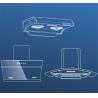 Buy cheap Strong Suction Smoke Exhaust Under Cabinet Range Hoods 900mm Length from wholesalers