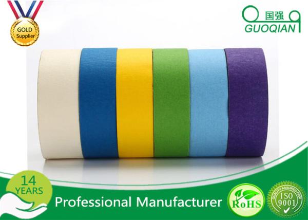 Buy cheap Black / White / Purple Textured / Crepe Paper Multi Colored Painters Tape 30m 48m from wholesalers