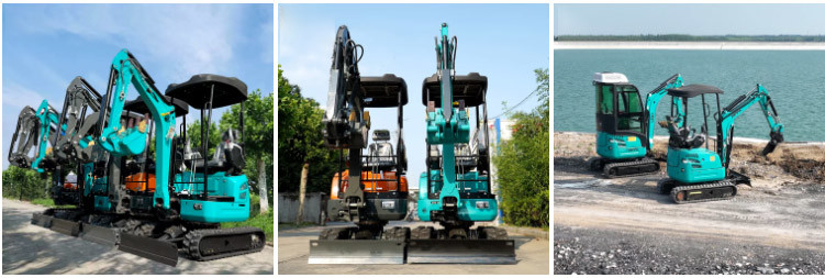 TUV Crawler Excavator 1500mm Small Mini Excavator Easy To Clean