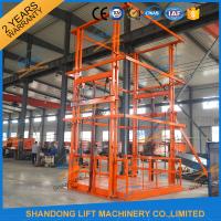 Buy cheap 5T 6m Warehouse Hydraulic Guide Rail Freight Lift Elevator Vertical Goods Lift product