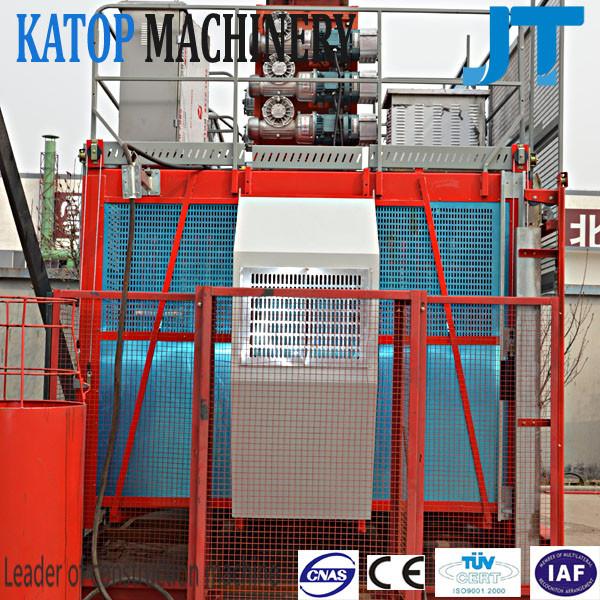 Buy cheap New advanced tech 2t load competitive price double cage hoist SC200/200 for construction lifting from wholesalers
