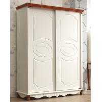 Buy cheap American Style Mediterranean White Clothes cabinet wooden wardrobe product