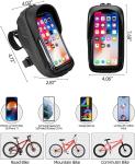 Bike Phone Mount Bag Bike Front Frame Handlebar Bag Waterproof Bike Phone Holder