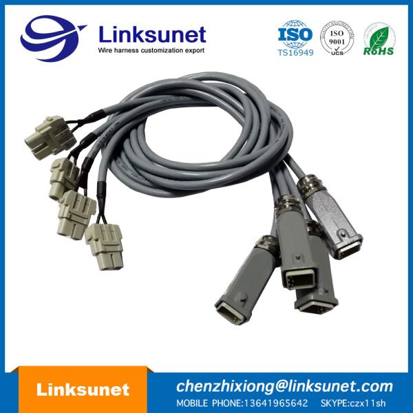 Buy cheap 40A Harting Modular Connector Industrial Wire Harness 2P 09140022701 09120123001 from wholesalers