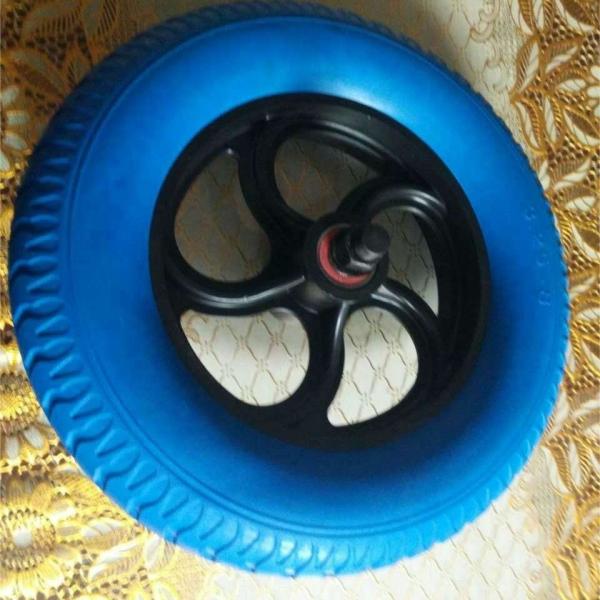 Buy cheap OEM PU Foam Semi Hollow 8 Inch Solid Hard Rubber Wheel 325-8 from wholesalers